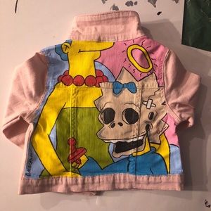 This is a 2T Hand painted jacket girls jacket.